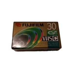 Fuji Film Pro VHS-C Tape TC-30 Blank Premium High Grade Camcorder